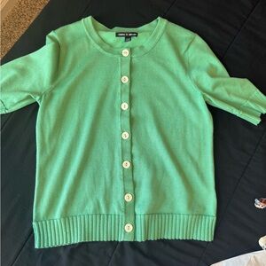 Charter Club Mint Green Cardigan Sweater